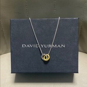 David Yurman Silver and Gold Necklace